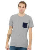 BELLA + CANVAS Men's Jersey Pocket Tee