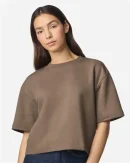 American Apparel Women's French Terry Mid-Length Boxy Top