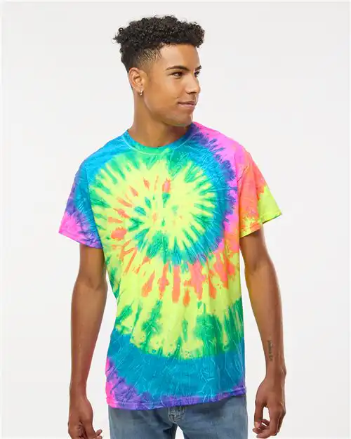 Colortone Unisex Multi-Color Tie-Dyed T-Shirt