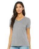 BELLA + CANVAS Women's Relaxed Heather CVC V-Neck Tee