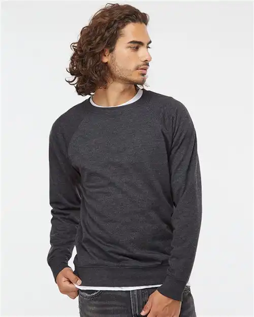 Independent Trading Co. Unisex Icon Lightweight Loopback Terry Crewneck Sweatshirt