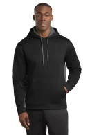 Sport-Tek ®  Sport-Wick ®  Fleece Colorblock Hooded Pullover.
