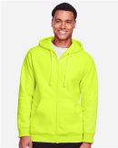 Team 365 Unisex Zone HydroSport™ Heavyweight Full-Zip Hooded Sweatshirt